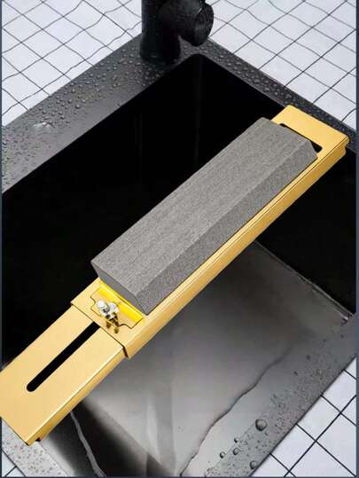 Suporte ajustável para afiador de facas de aço inoxidável, suporte para afiar facas doméstico, afiador rápido de facas