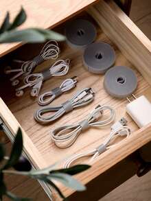 Bridas de cable reutilizables con gancho y bucle, organizador de cables multiescenario para el hogar, la oficina y los viajes, un imprescindible para el manejo de cables talla grande vendido