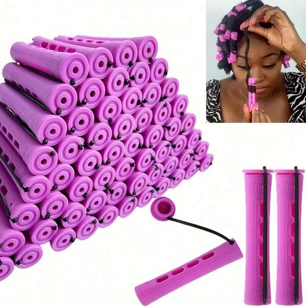 50pcs Professional Quality Perm Rods Set For Normal Hair - Cold Wave Roller Set For Bouncy Curls - DIY Salon-Grade Hair Styling Tools For Home Use,Curly Hair,Hair Rollers,Hair Curler,Heatless Curl,Heatless Curls,Hair Curlers,Rollers,Hair Curl,Rollers For Hair,Curly Hair Tools,Hair Rollers,Hair Roller,Curls Diffuser,Hair,Travel,Hair Products,Hair Tools,Hair Stuff,Barber,Barber Accessories,Barbershop,Hairdressing Equipment