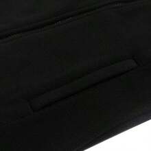 Skechers جاكيت كاجوال للنساء، جاكيت رياضي منسوج بسيط وهادئ 3 في 1، جاكيت رياضي كلاسيكي بقلنسوة للاستخدام اليومي - الأسود - مشاهدة 5