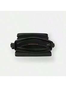 Coach Sullivan 20 Classic Monogram Iconic Metal Logo Embossed Charm Flap Closure Leather Messenger Bag Shoulder Crossbody Bag Medium Black - Dark Gray - View 4