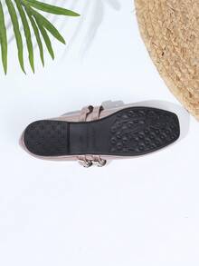 Women's Vintage Mary Jane Flats With Double Strap, Suitable For All Seasons - 香檳金 - 查看 6