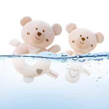 2 件北欧风格婴儿摇铃安抚奶嘴套装，婴儿出牙摇铃毛绒娃娃，适合作为新生儿礼物