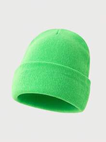 1 Stück einfarbige warme gestrickte Beanie Mütze für Herren, vielseitig für Herbst/Winter Alltag und Ausflüge, Winterkopfwärmer - Hut - Übersicht 35