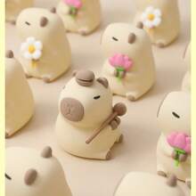 Capybara Night Light - Adjustable Brightness Touch Control Silicone Night Light, USB Rechargeable Bedroom Lamp, Cute Capybara Nightlight, For Room Decor And Fun Gift - Multicolor - View 5