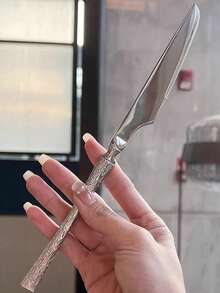 4pcs/24pcs Creative Hammer Design Stainless Steel Kitchen Utensil Set Includes Forks, Knives, Spoons, Dishwasher Friendly, Suitable For Home, Restaurant, Hotel, Party, Wedding