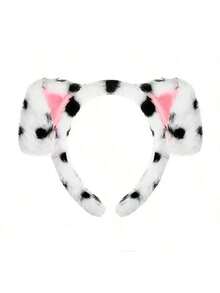 New Fashionable Personalized Versatile Banquet Stage Performance Party Gathering Animal Headband Small Animal Headpiece Dalmatian Dog Headband Stage Performance Game Props Plush Headband - Multicolor - View 4
