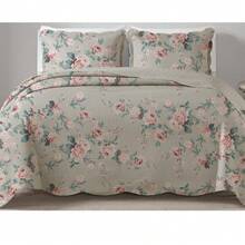 3-Piece Printed Double-Sided Bedspread Kit - 列印 15 - 查看 2