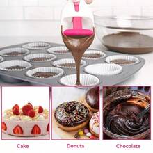 4-In-1 Baking Tool Set – Silicone Cake Spatula & Batter Spoon With Paper Cup Pusher & Chocolate Sauce Measurer (Heat-Resistant) - 1pcs - View 2