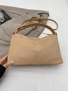 Retro Crescent Hobo Bags For Women Suede Crossbody Purse Slouchy Messenger Bag Satchel Handbag Top Handle Tote Bag Cloud Bag