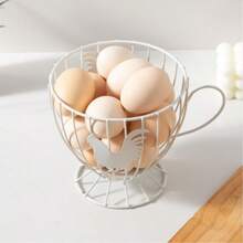 Egg Storage Rack Light Luxury Home Snack Candy Storage Basket Coffee Shop Bar Display Rack - White - View 3