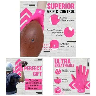 Youth Gloves, Sticky Receiver Gloves, Grip Glove Best,