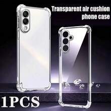 A Transparent Protective Air Cushion Shell, Compatible With The Sams Ung Galaxy Phone Shock-Proof Shell,International Version, Not The Domestic Version - Clear - View 1