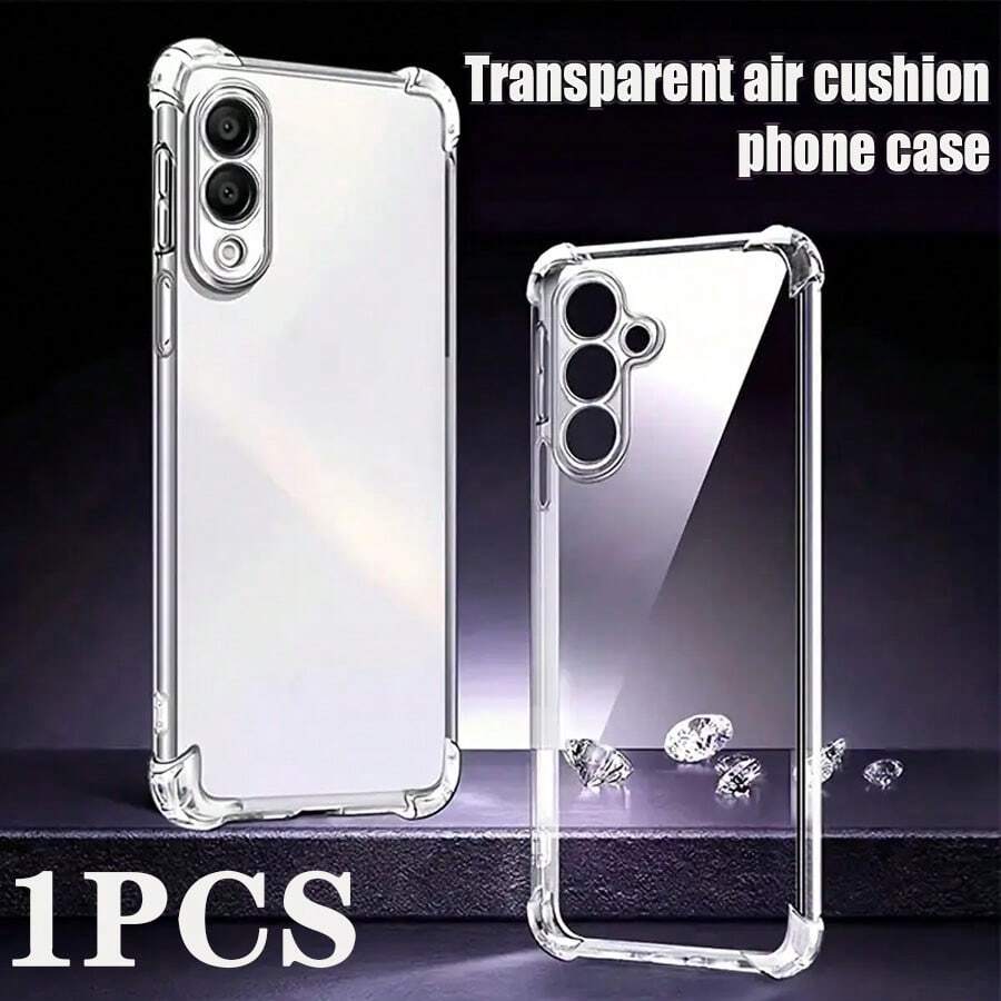 A Transparent Protective Air Cushion Shell, Compatible With The Sams Ung Galaxy Phone Shock-Proof Shell,International Version, Not The Domestic Version - Clear - View 1