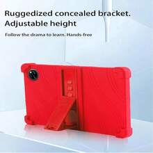 For DOOGEE Tab A9 Pro+ &Amp; DOOGEE Tab A9+ Android 15 Tablet,11 Inch Tablets Case,UYRUREL Soft Silicone Adjustable Stand Cover Lightweight Kids Friendly,RED - trắng - Xem 4