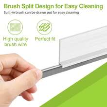  1pc Door Draft Stopper With Brush Reduce Noise, 39" Rubber Door Sweep Breeze Blocker, Soundproofing For Doors, Door Seal,Adjustable Under Door Draft Stoppers, Self-Adhesive Under Door Seal For Dust/Noise/Hot Or Cold Air Insulation(Length:1m) - Multicolor - View 9
