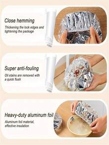 30/50/100pcs Reusable Aluminum Foil Food Preservation Covers - Heat-Resistant & Insulating, Adjustable Fit For Bowls & Plates, Perfect For Kitchen Storage & Dining Table Use, Food Preservation Covers ,Decorative Food Covers ,Durable Plastic Covers, Food Cover Storage