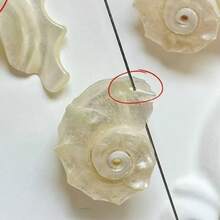 10/30pcs "Mermaid's Tears" Pearl Shells With Holes - Christmas Ornament DIY Kit, Holiday Gift Making Supplies, Scrapbooking Embellishments, Ocean Theme Jewelry Making & Wedding Party Decor - Như hiển thị - Xem 4