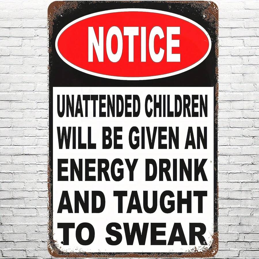 8"X12" Vintage Metal Barn Rules Sign, Retro Wall Decor For Stable, Cowboy, Ranch, Horse, Feed, Repair, Closed, Back, Lettering, Quote, Tin Plate Poster Suitable For Home, Living Room, Bedroom, Garden, Office, Cafe, Bar, Tavern - Multicolor - View 1