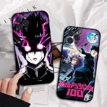 Popular Classic Anime M-Mob P-Psycho 100 Phone Case Cover Compatible With  16 15 14 11 12 13 Mini Pro XS Max Cover 6 7 8 Plus X Funda Shell, Cover Compatible With  17 Case,  17 Pro Case,  17 Pro Max Case
