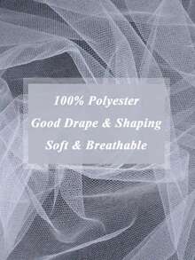 1 bucată, plasă decorativă elegantă albă pentru arcadă de nuntă - țesătură din șifon din poliester, potrivită pentru nuntă, cerere în căsătorie, logodnă și decorare de fundal, decorare de tavan, Crăciun, ceremonie de ziua de naștere, perdele, scenă, cort, decorare de masă și scaun de nuntă, decorare de nuntă/petrecere de sărbători și banchet (decorare pentru petrecere de evenimente) decorare multifuncțională pentru ocazii speciale.