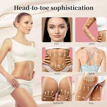 Dispositivo de belleza facial y corporal 3 en 1 Ajuste de intensidad en 8 niveles Reducción de grasa y reafirmación de la piel Apto para hombres y mujeres Para uso doméstico y profesional - Blanco - Ver 5