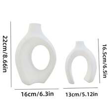 4/2pcs Vase Set, Cross Vase, Heart Hollow Vase, Bohemian Decorative Vase For Pampas Grass, Daisy, Sunflower, Eucalyptus, Suitable For Home, Living Room, Dining Table, Farmhouse, Wedding Centerpiece And Home Decor