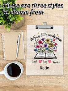 Personalized Teacher Gifts, Custom Acrylic Clipboard With Teacher Name, Elements Teacher Clipboard, Back To School Teacher Appreciation Gift,School Supplies - Multicolor - View 5