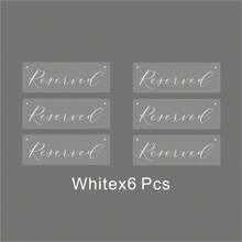 Modern Acrylic Wedding Reserved Sign, Banderole Wedding Reserved Sign, Reserved Wedding Gifts, Wedding Chair Sign Decor, Reserved Table Decor, Acrylic Wedding Sign, Wedding Decor