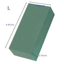 20/10/8/1/2/4/6 件套装（中号：5.51 英寸 * 3.14 英寸 * 1.57 英寸；大号：8.97 英寸 * 4.25 英寸 * 2.75 英寸） - 干湿两用花泥砖，绿色聚苯乙烯泡沫块，适用于插花、植物装饰和工艺品制作，尤其适合春季插花和手工制作。