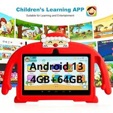 yesido Tablete pentru copii de 7 inci, tablete pentru copii și Wi-Fi, 4 GB RAM, 64 GB Rom, camere duale, control parental, preinstalare JPA pentru educația copiilor, jocuri, tablete și cadouri de sărbători pentru îngrijirea copiilor, cadouri pentru copii pentru sărbători de ziua de naștere, cadouri, cadouri perfecte deschise pentru școli, cadou de Crăciun