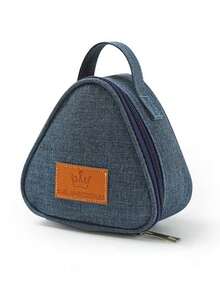 1 件加厚保温午餐袋，灰色/黑色/蓝色，便携式午餐盒手提袋，可重复使用的学生午餐袋，带厚铝箔衬里的保温午餐袋 - 彩色 - 查看 15