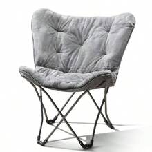 Faux Fur Chair And Teens, Gray