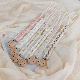 1 قطعة مشبك لحلمة الرضاعة للأطفال الرضع للأسنان الناشئة، سلسلة لحلمة المص، هدية عيد ميلاد الطفل، إكسسوارات طفل