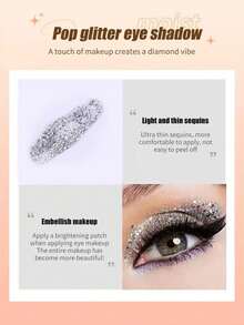 1pc/2pcs 25ml Holographic Glitter Gel, Long-Lasting Waterproof Party Glitter, Suitable For Stage Performance, Mermaid Theme, Dazzling (Some Color Styles Random) - Multicolor - View 6