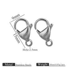 20pcs/set Fashionable Stainless Steel DIY Lobster Clasp For Women For DIY Jewelry Making