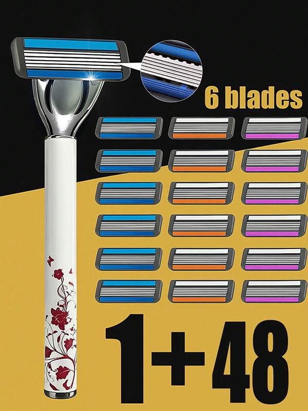 Exquisite And Practical Men's Manual Safety 6-Layer Upgraded Blade Shaver, Shaving Clean And Refreshing, Leaving No Stubble, Smooth And Skin Friendly, Suitable For Various Daily Shaving Scenarios For Men And Women. This Is A Versatile Shaver Suitable For Both Men And Women, And Also A Practical Shaver Gift For Men.