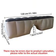 1pc Car Inflatable Bed, Car Rear Gap Filler Pad, Suitable For Sedan, SUV, MPV, Car Rear Seat Sleeping Cushion, Footrest Pad, Fit For Car Camping - Grey - View 10
