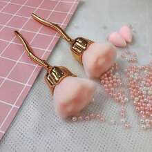1Pc Nail Art Dust Brush Pink Rose-Shaped Design Cleaner Brush For Nails Makeup, Powder, Blush, Cleaning And Trimming Multi-Functional Rose Flower Nail Brush - Nail Dust Cleaner, Powder, Blush, Makeup Brush For Travel LJSG - Pink - View 12