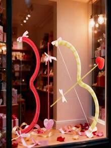 1/4pcs Cupid Bow And Arrow Prop Set, Goddess Arrow Party Cosplay Accessory, Love God's Arrow Cosplay Photo Prop, Valentine's Day Party Wedding Theme Prop, Photography Studio Outfit Accessory