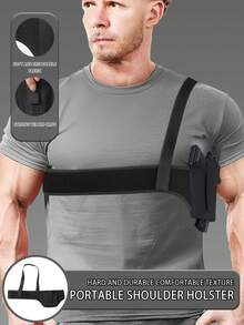 Funda para pistola en el pecho, funda universal para portar armas de forma oculta, adecuada para cubiertas protectoras de tamaño grande, mediano y pequeño, así como para fundas de pistola de tamaño similar. - Multicolor - Ver 1