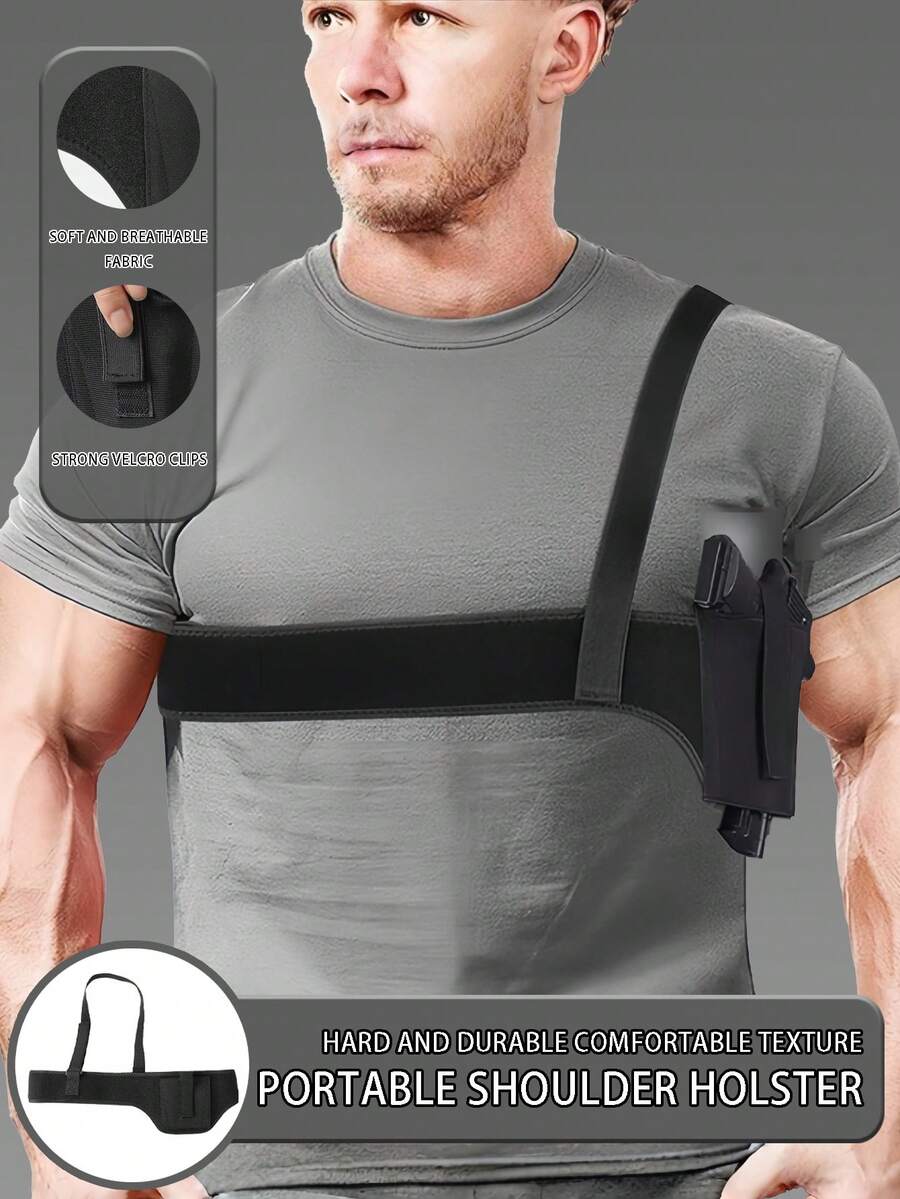 Funda para pistola en el pecho, funda universal para portar armas de forma oculta, adecuada para cubiertas protectoras de tamaño grande, mediano y pequeño, así como para fundas de pistola de tamaño similar. - Multicolor - Ver 1