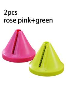 2/1pc Durable Handheld Slicer, Multifunctional Kitchen Vegetable Chopper Tool, Creative Shredder, Spiral Cucumber Peeler, Quick Fruit & Vegetable Cutter, Cooking Gadget - Multicolor - View 10