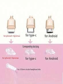 1pc Cute Capybara Home Phone Dust Plug Charm - Multicolor - View 8