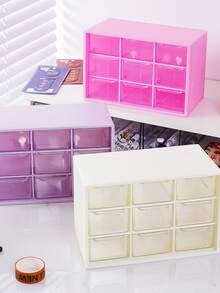 Hộp đựng trang sức, phụ kiện tóc để bàn, hộp đựng mỹ phẩm và trang sức, thích hợp sử dụng trong văn phòng, bàn trang điểm, phòng tắm, ký túc xá đại học, tủ quần áo, bàn làm việc. Hộp đựng văn phòng phẩm và đồ dùng linh tinh trong phòng ngủ và phòng khách. Hộp đựng đồ có ngăn kéo chống bụi, có thể xếp chồng lên nhau. Hộp đựng đồ dùng cần thiết khi đi du lịch, quà tặng tựu trường, trang trí phòng. - Nhiều màu - Xem 10