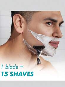 Gillette Mach3 Men's Razor Refills 4/8 Razor Blade Refills With Lubrastrip 3-Layer Blades Fast Cutting Facial Beard Cartridges - Multicolor - View 5