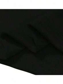 Men's Casual Crew Neck T-Shirt With "Casa Blanca" Letter Print - Lightweight And Stretchy Fabric For Spring And Summer, All Season T-Shirt - 黑色 - 查看 4