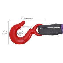 LOYALHEARTDY 3T Chain Sling, Chain Sling With 4 Hooks, Lifting Chains With Hooks, For Various Lifting And Moving Activities - Purple+Red - View 2