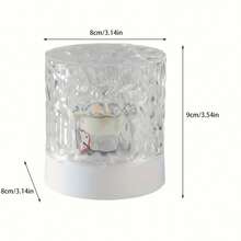 1 pieza Luz de proyección de ola oceánica Aurora - Lámpara de agua con llama de degradado de 16 colores con control remoto, luz nocturna LED alimentada por USB, adecuada para decoración de oficina y comedor - Multicolor - Ver 7