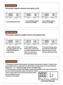 5kg/0.1g Precision Coffee Scale With Timer For Kitchen Scale Timer/Unit Conversion/Overload Alert Kitchen Use Precision Measurement Tool Small Mini Coffee Digital Scale (2xAAA Battery Not Included) - Black - View 7